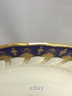 Antique MINTON for Tiffany & Co. Cobalt and Gold Dinner Plates Set of 10