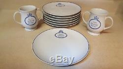 Antique RMS Queen Mary Dinner Plate 9pc. Set Fine Porcelain RARE! WOW