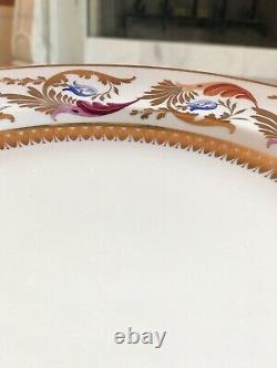 Antique Royal Crown Derby for Tiffany & Co. Gold Dinner Plates Set of 13
