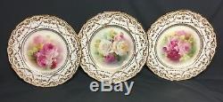 Antique Royal Doulton 10 1/2 Dinner Plates- Set of 12 Made in England Signed