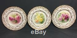 Antique Royal Doulton 10 1/2 Dinner Plates- Set of 12 Made in England Signed