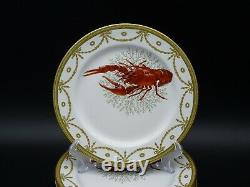 Antique Royal Doulton Decorative Lobster Dinner Plates Set of 8