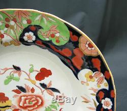 Antique Set of 6 English Minton Ironstone D'Orsay Japan 10 1/4 Dinner Plates