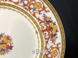Antique Set of12 Minton10&1/2 Dinner Plates 4 plates have 1927 Swastika Cypher