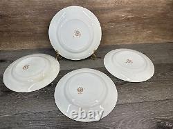 Antique Willow Imari Pattern 9 Dinner Plates British Anchor Pottery England4