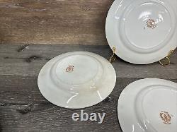 Antique Willow Imari Pattern 9 Dinner Plates British Anchor Pottery England4