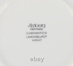 Arzberg, Germany. Chromatics set consisting of six large plates in porcelain