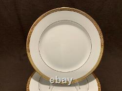 Bernardaud Limoges Madison Gold Dinner Plates 10 3/8 Diameter Set of 12