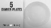 Best Dinner Plates 2018 Corelle Livingware 6 Piece Dinner Plate Set Winter Frost White