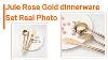 Best Luxury Rose Gold Cutlery Set Dinnerware Sets Dinner Plate Sets