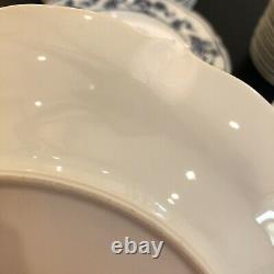 Blue Danube China Dish Bowl Saucer Salad Dinner Dessert Plates Set 48 Piece Set