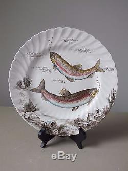British Anchor Freshwater Fish Dinner Plates, Set of (12), England, 10