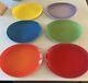 Bruntmor Ceramic Curved Dinner Plate Colorful Pro-grade 11-in Plates, Set Of 6
