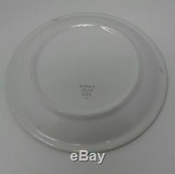 Buffalo China Vintage Plate Green Scroll USA Restaurant Diner-ware Set 8 Plates