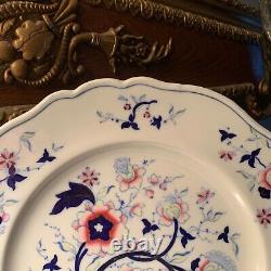 C. 1820 Chamberlain Worcester England 10 1/2 Dinner Plates #1677 Set of 8
