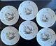 Ceralene Raynaud Les Oiseaux Limoges Dinner Plate 10.75 Birds Insects Set Of 6