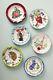 Complete Set Of 6 Anthropologie Nathalie Lete Charmante Dinner Plate New