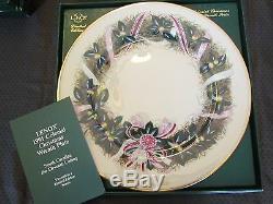 COMPLETE SET of 13 LENOX COLONIAL CHRISTMAS WREATH PLATES NEW IN BOX