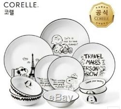 CORELLE X PEANUTS CHARLIE FOR 2 PERSON KOREAN HOME SET10pcs / Special Edition