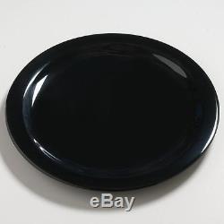 Carlisle 4385003 Dayton Melamine Dinner Plates, 10, Black Set of 48