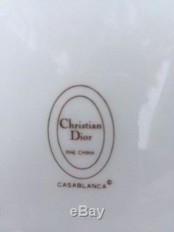 Christian Dior Casablanca Dinner Plates Set of 12 Preowned