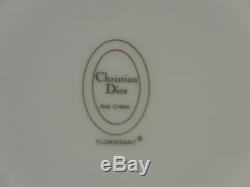 Christian Dior FLORISSANT Dinner Plates 10 7/8 Set of 4 Rare Pattern