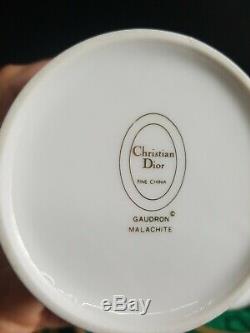 Christian Dior Gaudron Malachite China 5 pcs Set Japan Dinning Service