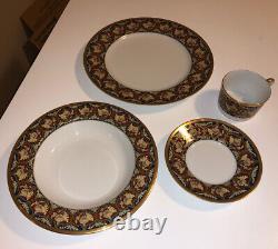 Christian Dior Tabriz Fine China 4pc Plate Setting Unused/Unboxed
