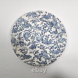 Churchill Blue Peony Dinner Plates Set of 4 Chintz Floral 10 1/4 England