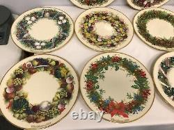 Complete Set Of 13 Lenox Colonial Christmas Annual Plates 1981 1993 Mint Cond