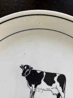 Corelle Annie's Cow 9 Dinner Plates And 3 Cereal Bowls Lot Of 12