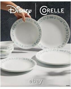 Corelle Disney Commemorative Series Characters 12 Pc Dinnerware Dishes Set NEW