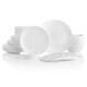 Corelle Livingware 66-piece Dinnerware Set, Winter Frost White