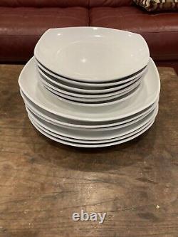 Dansk Classic Fjord Set of 12 Plates(6) salad(8 1/2 X 8)+ (6) Dinner 11X11