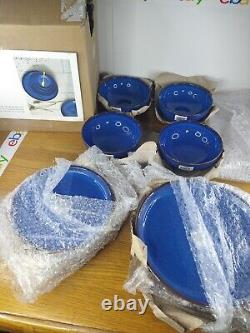 Denby Blue Imperial Stoneware Dinner Plate Blue MADE IN ENGLAND Set of 12
