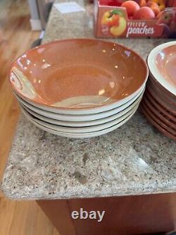 Denby Fire Chili 37 Piece Set 10x Dinner, 7x Salad, 5x Soup, 8x Cereal, 7x Mu