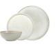 Denby Linen 12 Piecetableware Set 4 Dinner Plates 4 Small Plates 4 Cereal Bowl