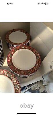 Designer Plates Fine China Set 19 Dinner Plates 19 Dessert 6 Bowls VERSACE STYLE