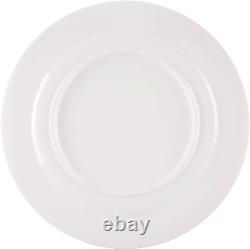 Dinner Plates, Set of 8, Dessert Plates, 8.3 Inch Diameter Porcelain Bone China S