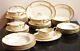 Dinner Service 6 Person English Vintage Cream Gold Trim Grays England Plates Set