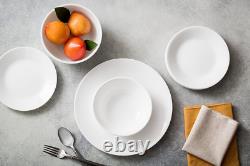 Dinnerware Set Corelle Livingware 18 Pieces In Winter Frost White Service for 6