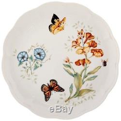 Dinnerware Set Dinner Plates Dishes Bowls Cups Service 6 Butterfly 18 Piece Gift