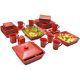 Dinnerware Set Square Dishes 45-piece Banquet Dinner Plates Kitchen Bowls New