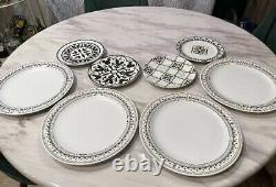 Disney Parks Homestead Collection 8 dinner Plate Set Ceramic
