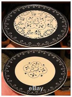 Disney Parks Mickey Icon Dessert and Dinner Plate (Set of 4 Plates) New