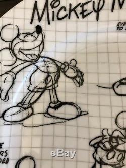 Disney Sketchbook Mickey Mouse 12 piece set Dinner Plates Salad Plates & Bowls