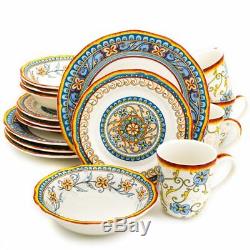 Duomo 16 Piece Dinnerware Set, Service for 4 by Euro Ceramica
