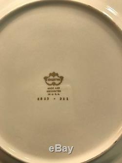 Edgerton E232/200 Set of 6 Rare Dinner or Service Plates Gold
