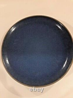 Edith Heath Ceramics Vintage Dinner Plates Moonstone Blue 10.75 Set of Four