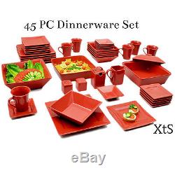 Elegant Dinner Ware Set Dinner Plates Bowls Casual Dishes Serving China Family